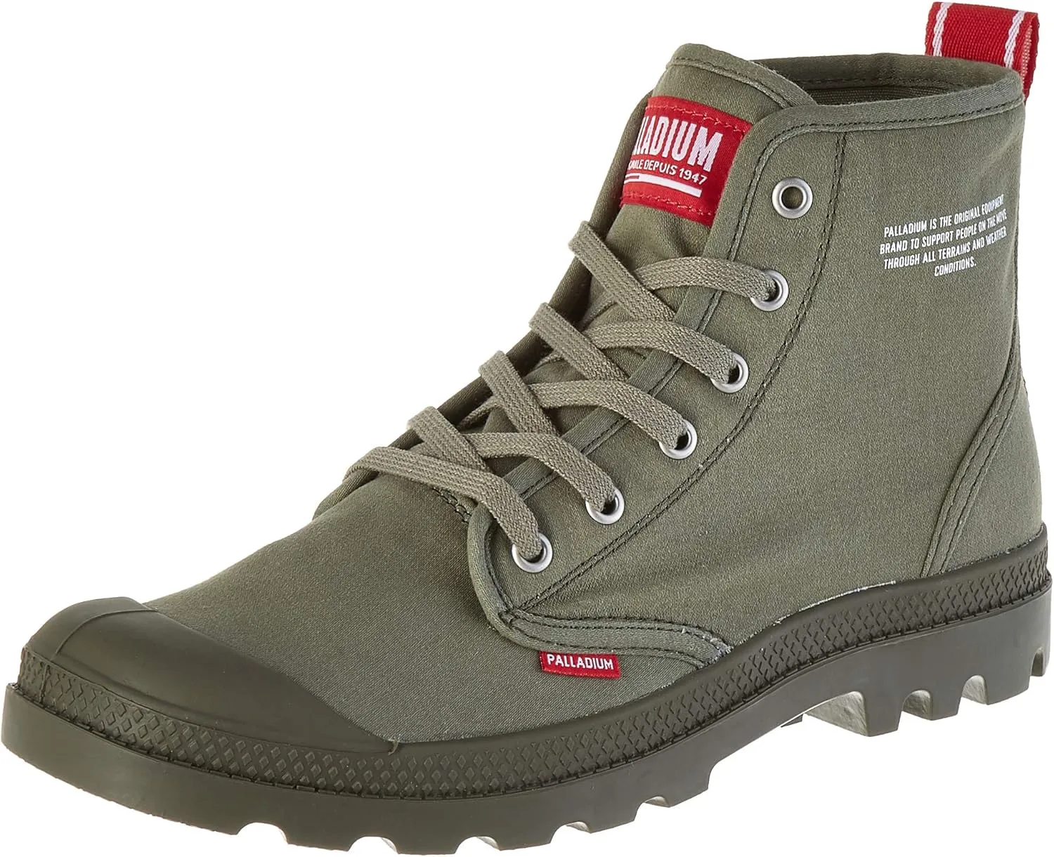Palladium Unisex Pampa Dare Hi-Top Trainers, Green Olive Night K78, 6 US Women