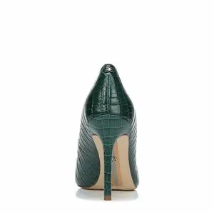 Pointed Sam On Stiletto Heel Toe Fashion Hazel Ivy Green Edelman Pumps Slip Global shipping Creative