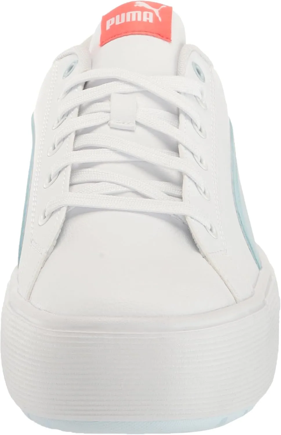 PUMA Women's Kaia 2.0 Mid Shoes, White-ICY Blue-Electric Blush, 11