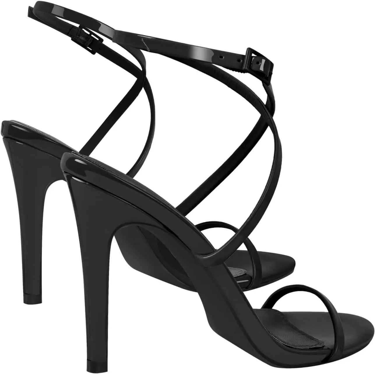Richealnana Women's Ankle High Heeled Ankle Strap Stilletos Sandals