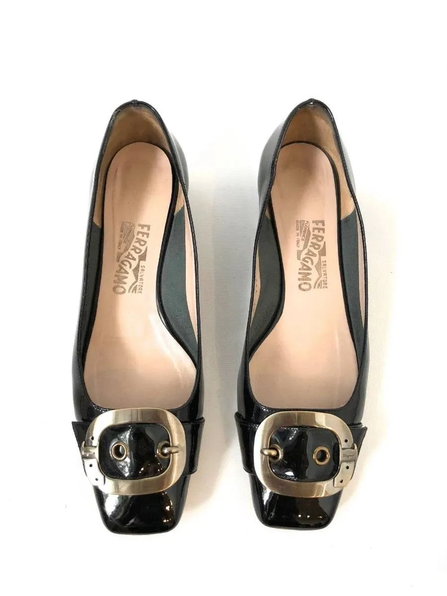 Salvatore Ferragamo Buckle Pump Size 9.5 C