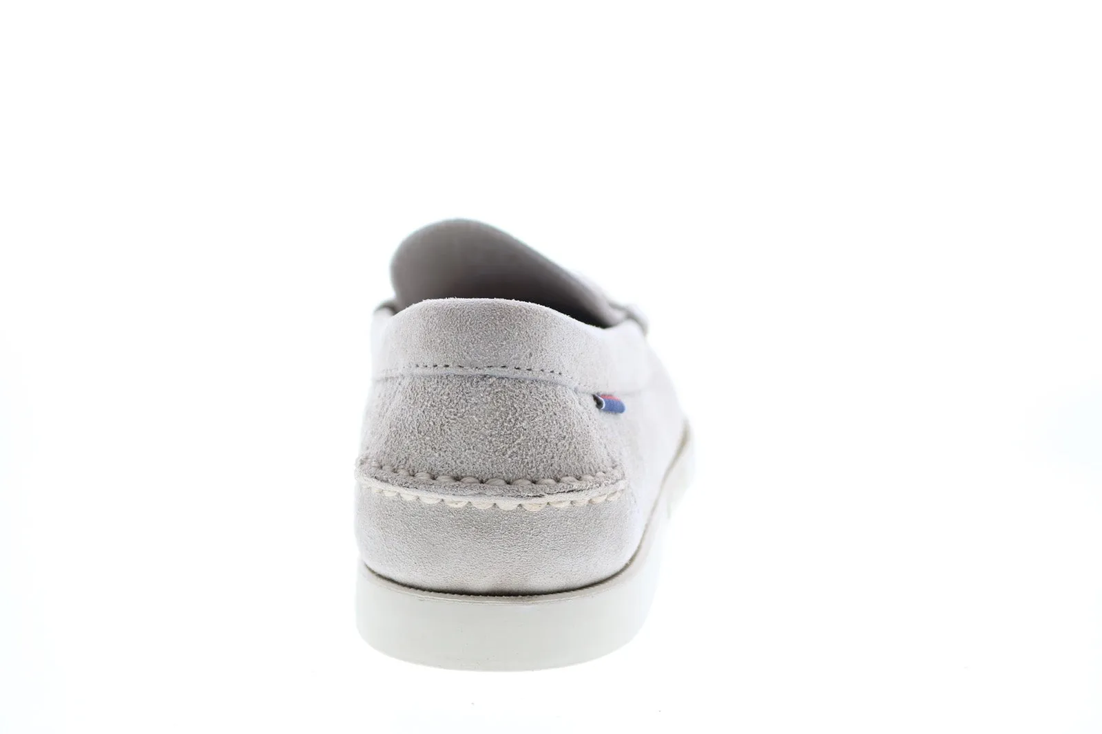 Sebago Dan Boat Flesh Out 7111MSW Mens Gray Loafers & Slip Ons Penny Shoes