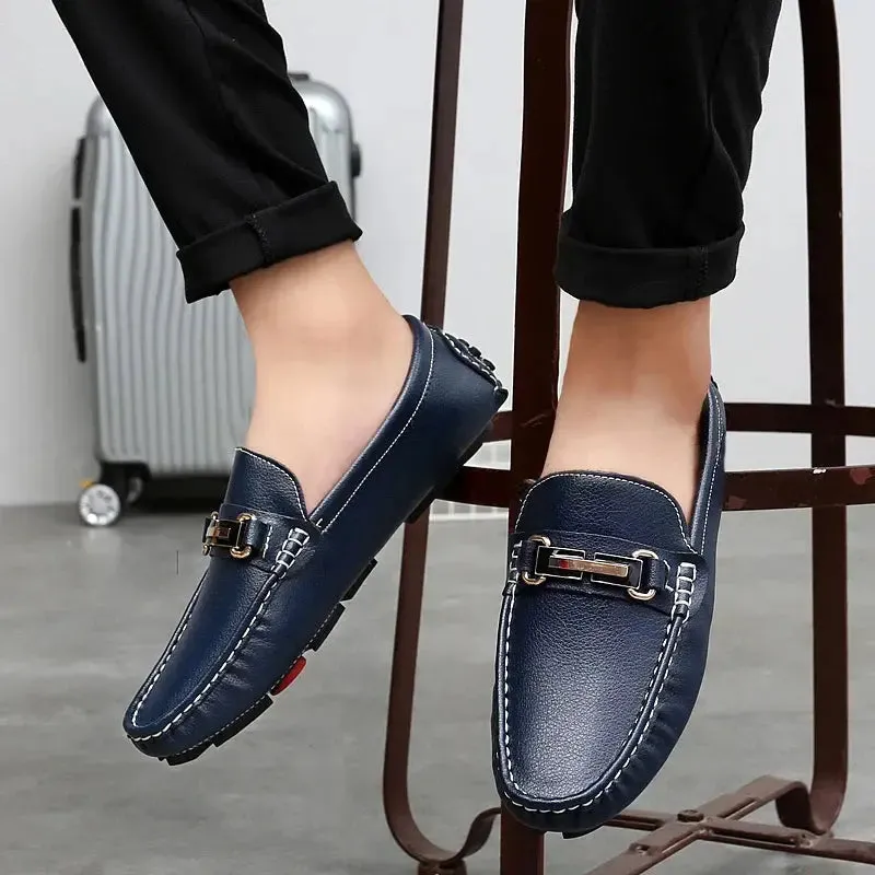 Sophisticated Leather Loafers - Arvenis Co