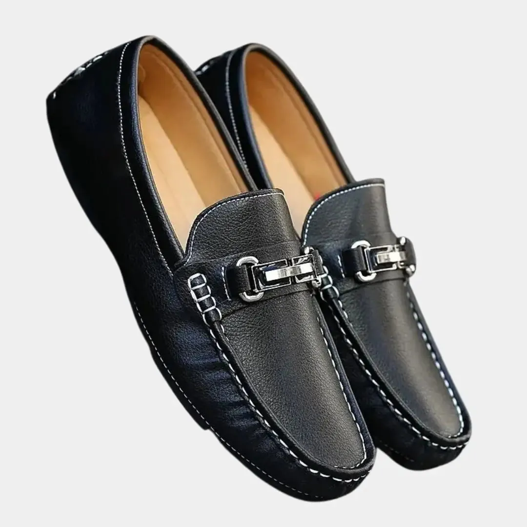 Sophisticated Leather Loafers - Arvenis Co