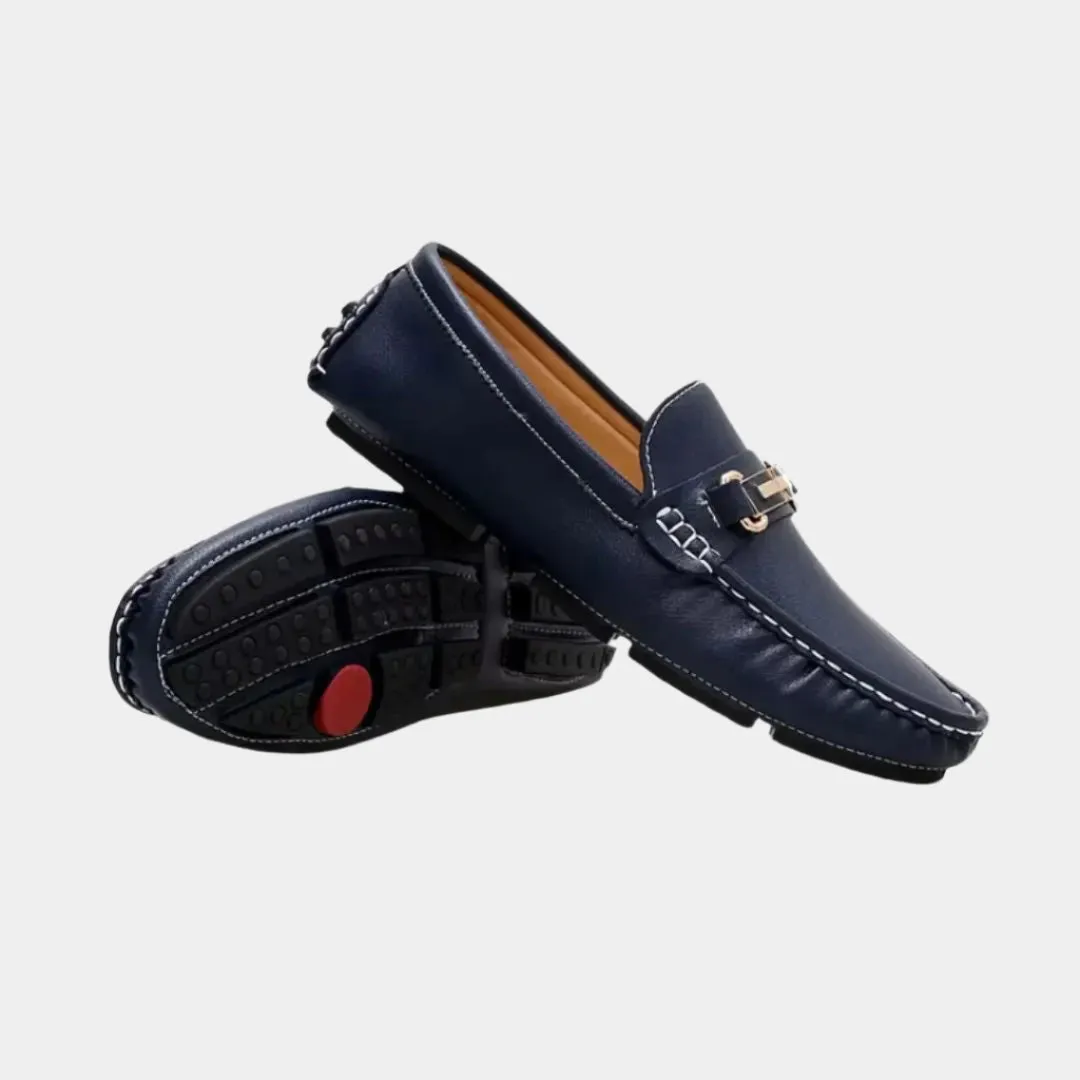 Sophisticated Leather Loafers - Arvenis Co