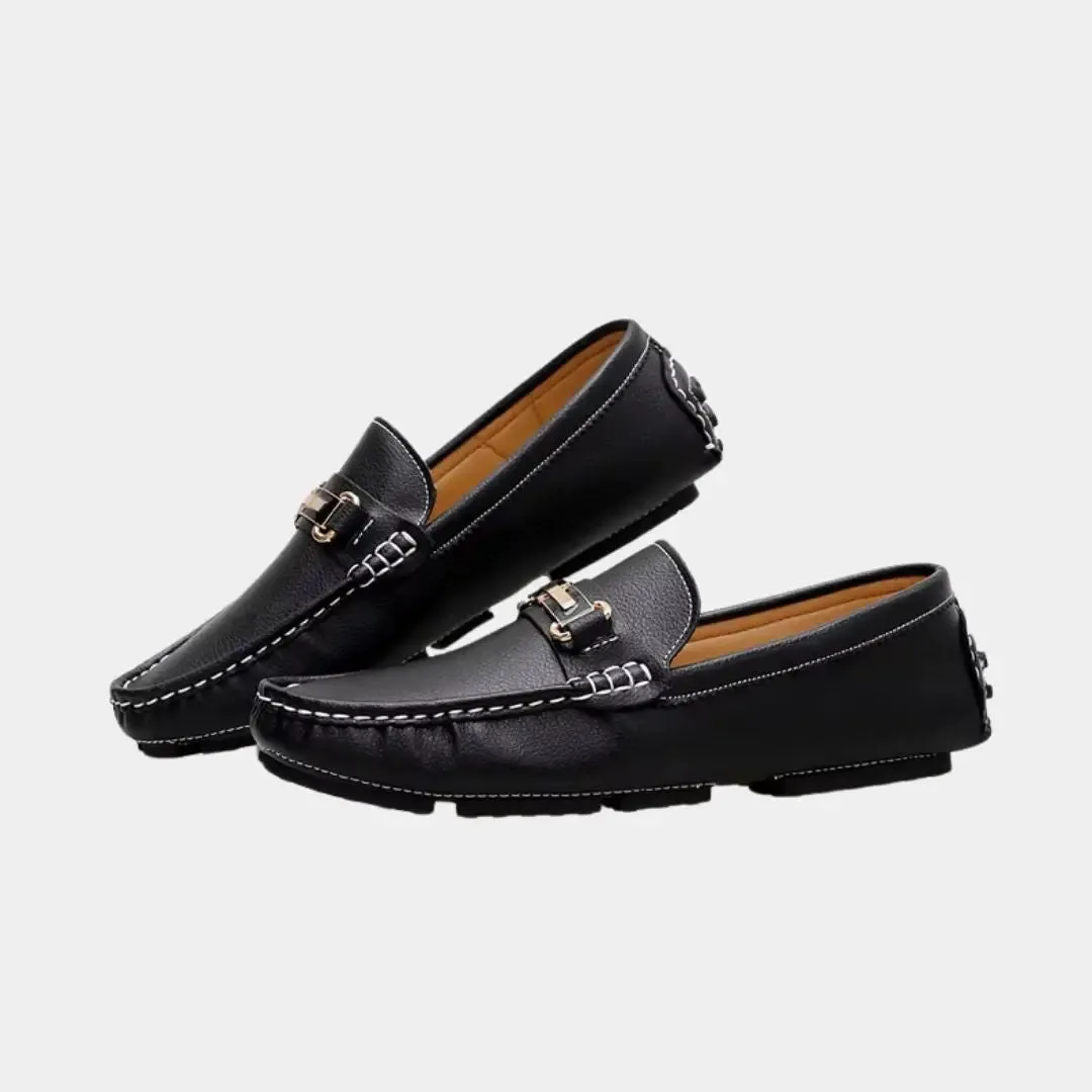 Sophisticated Leather Loafers - Arvenis Co
