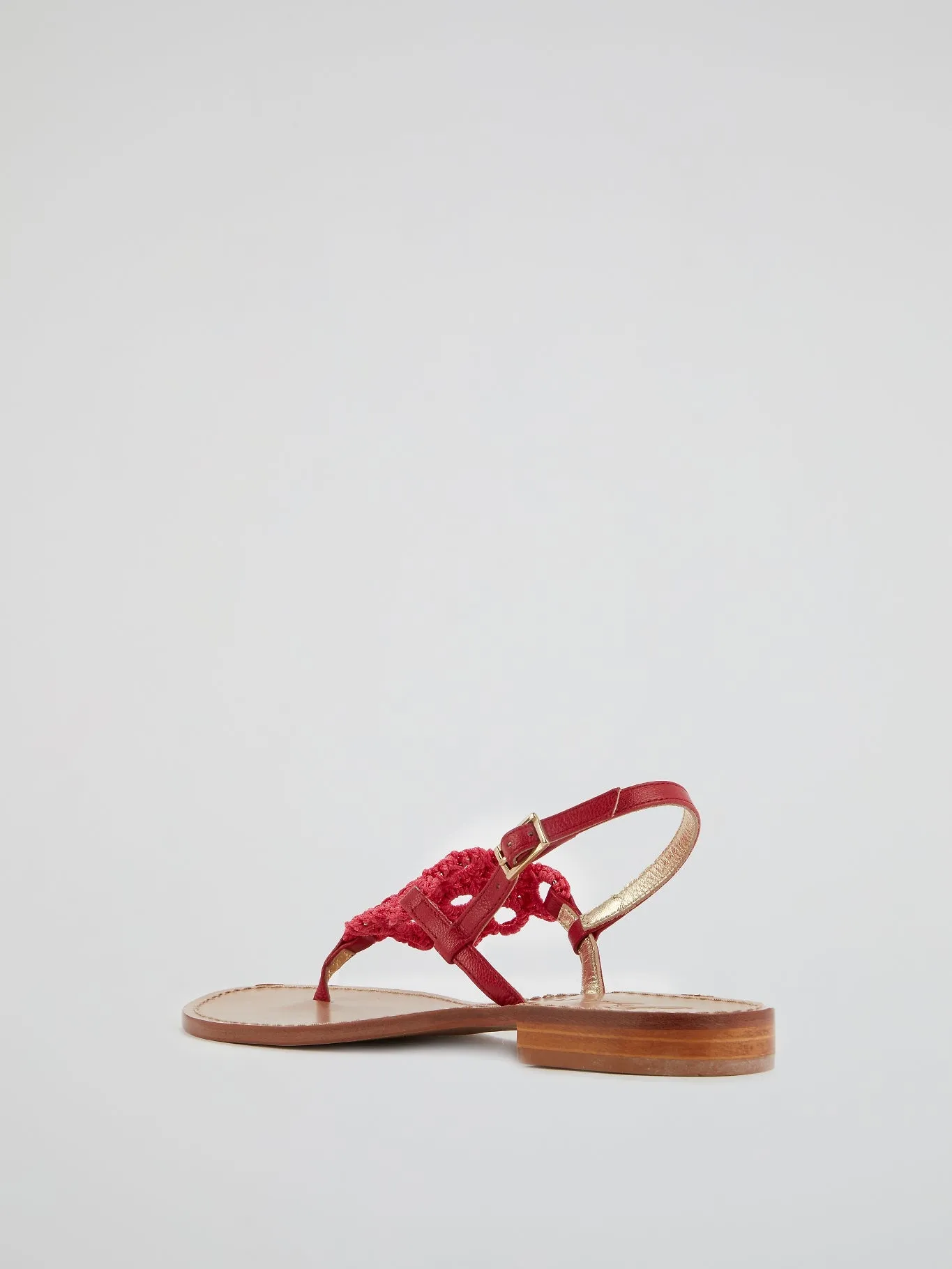Susanna Crochet Flat Sandals