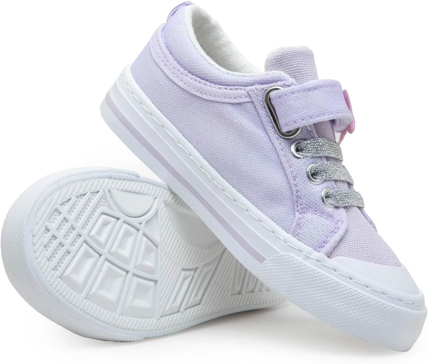 ToandonToddler Kids Sneakers Sparkle Fashion Glitter Sequins Canvas Shoes