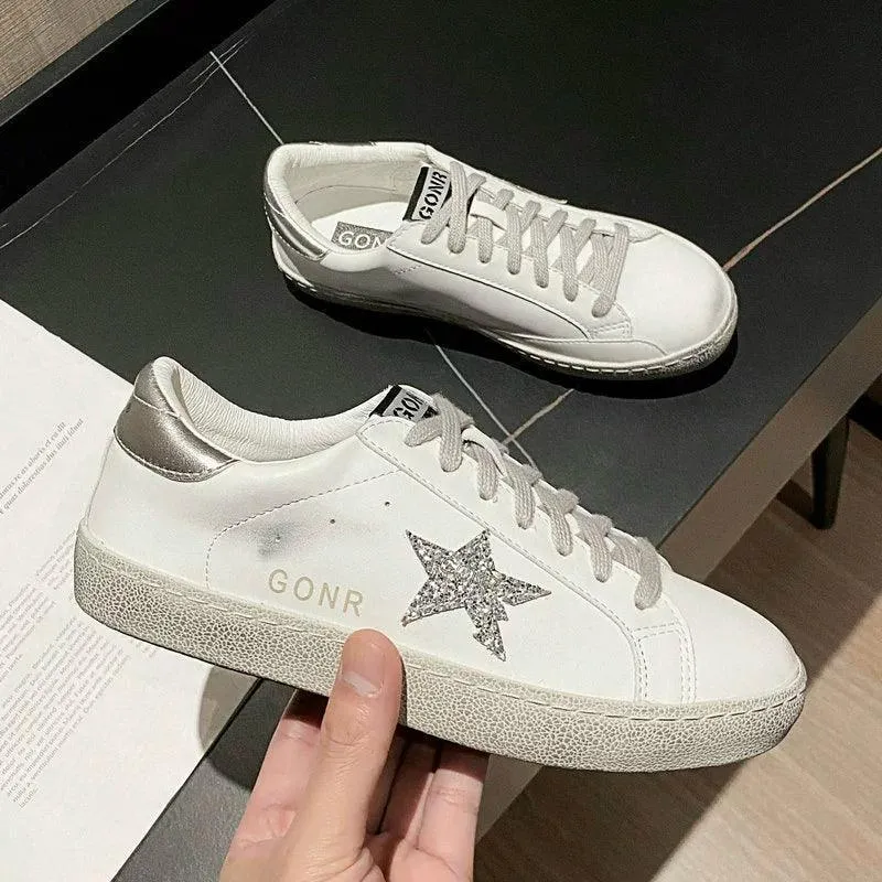Vintage white sneakers
