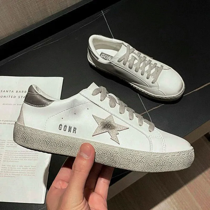 Vintage white sneakers