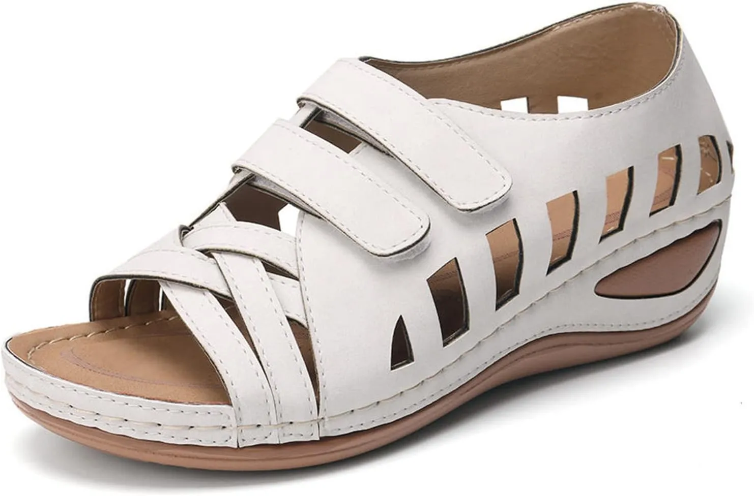 Wedge Sandals for Women 2024 Strap Sandals Summer Fashion Flops Women's Wedges Flip Buckle Shoes Sandals Shoes For Women