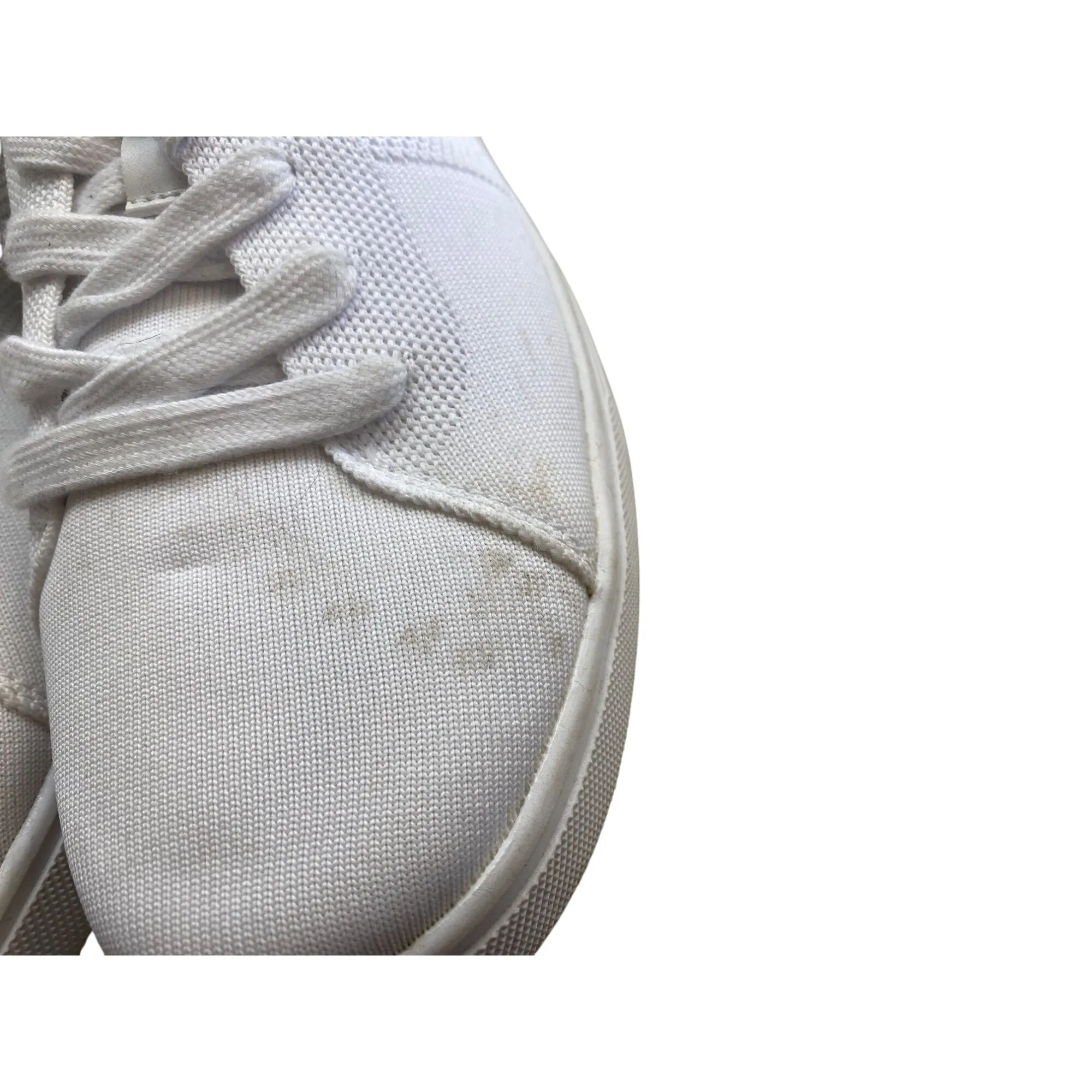 White Canvas Lace-Up Goodfellow & Co. Sneakers Casual Low Top Shoes Size 10