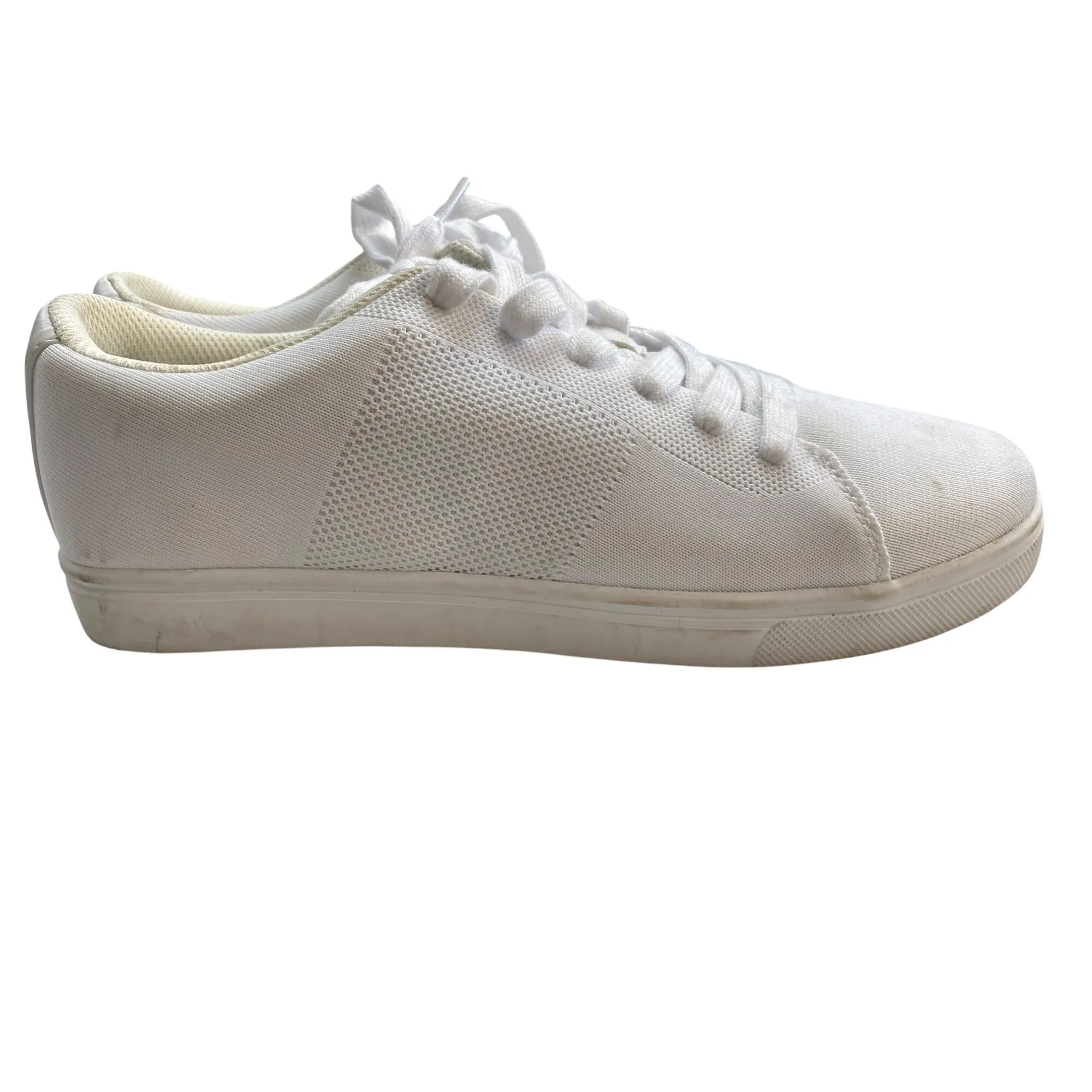 White Canvas Lace-Up Goodfellow & Co. Sneakers Casual Low Top Shoes Size 10