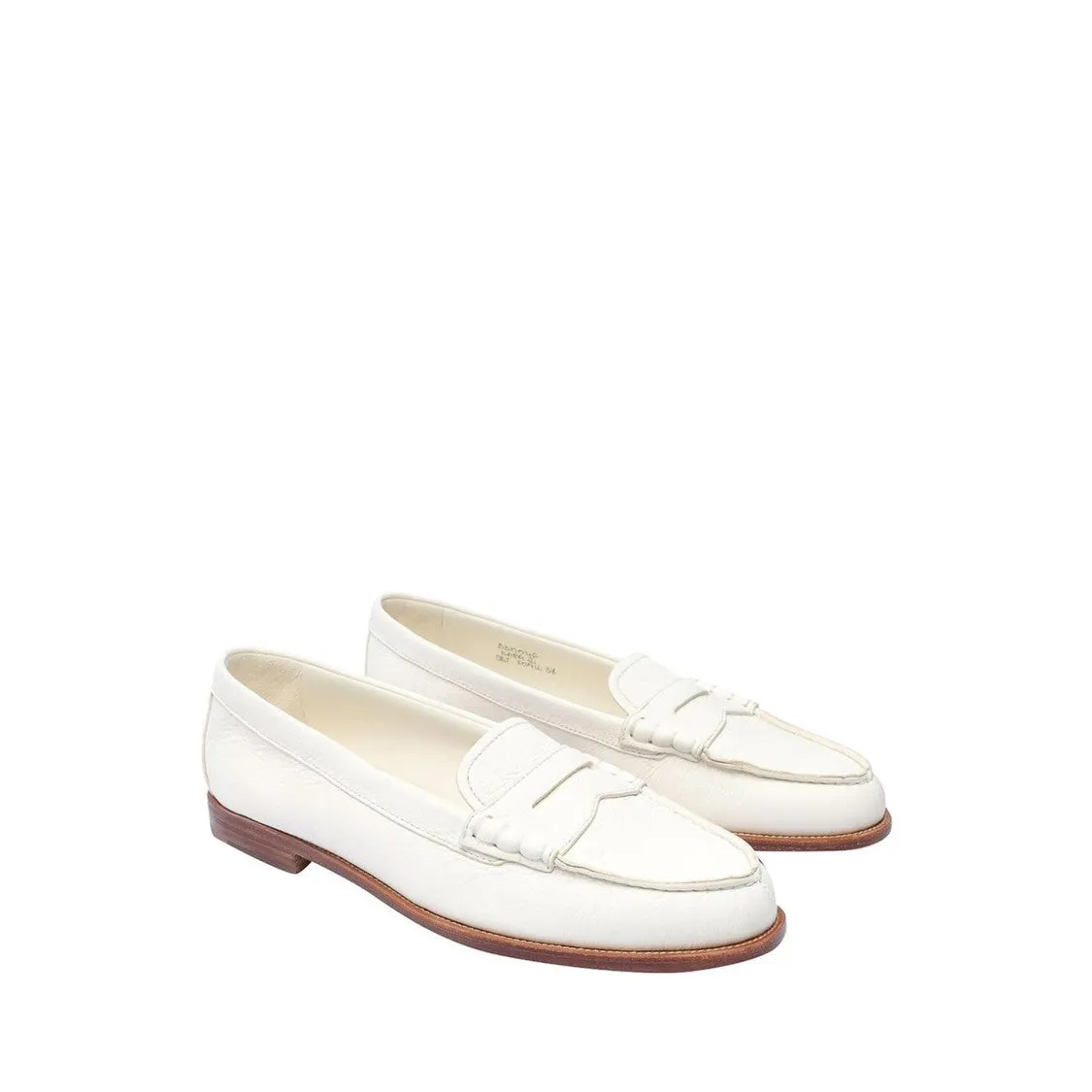White Leather Loafers
