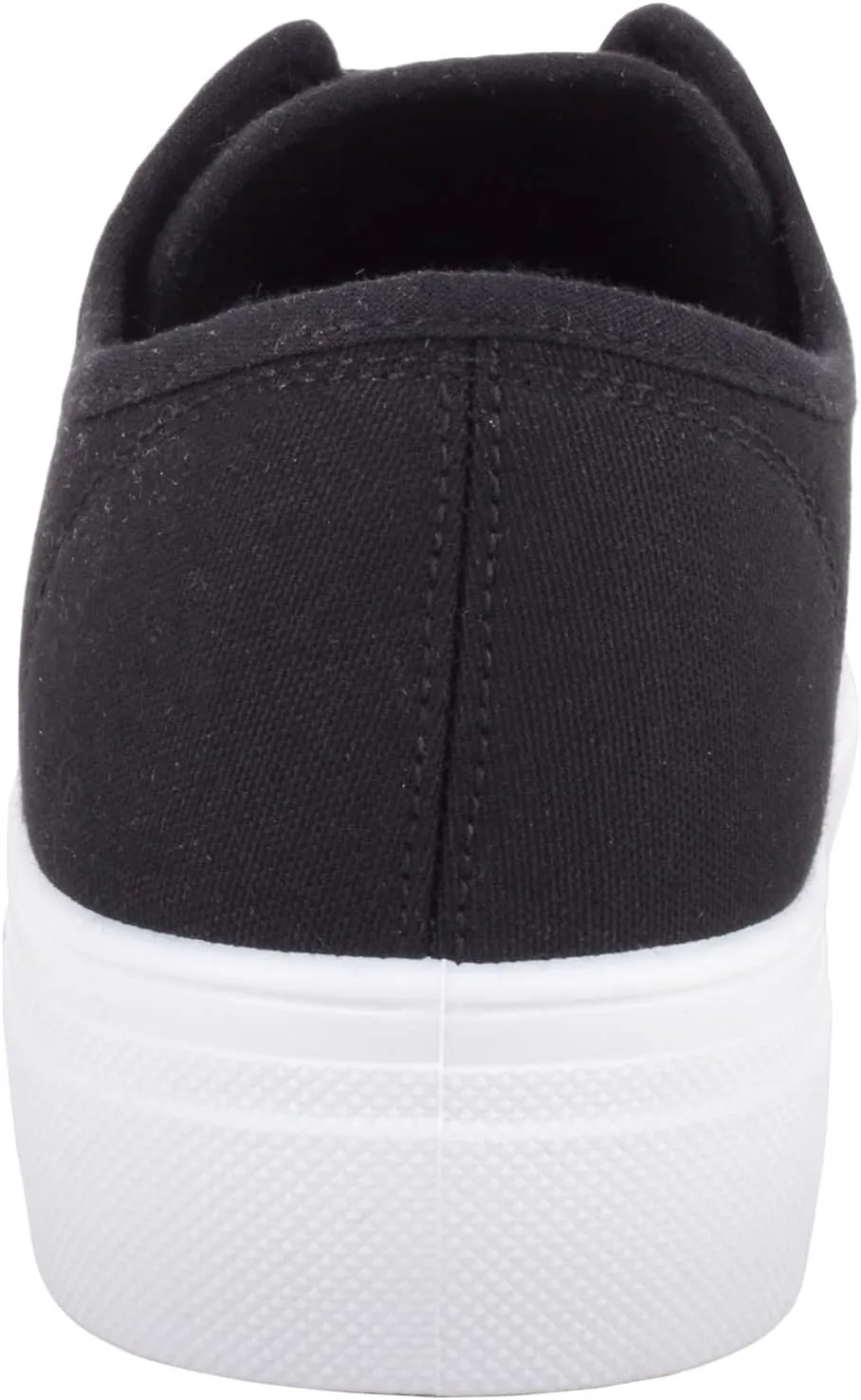 Womens Girls Minimalistic Lace Up Canvas Trainers Sneakers