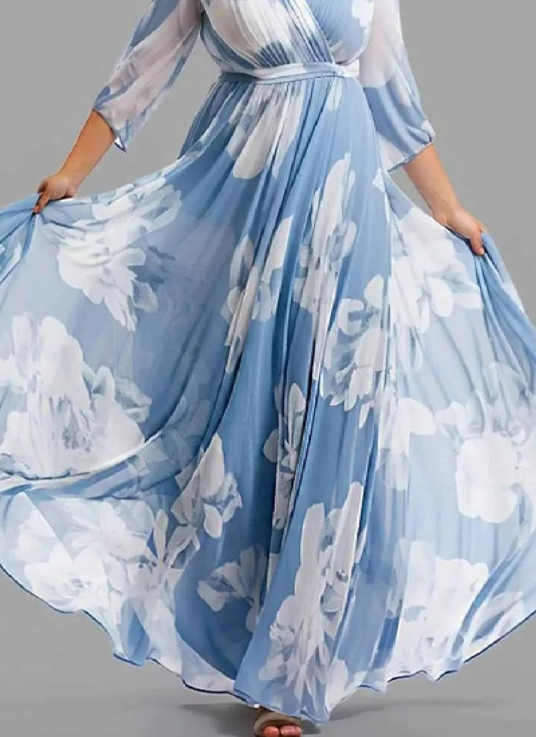 Women's Summer Fashion Black and Gold Elegant Puff Short Sleeve V Neck Ruffled Flowy Hem Business Dinner Party Outfits