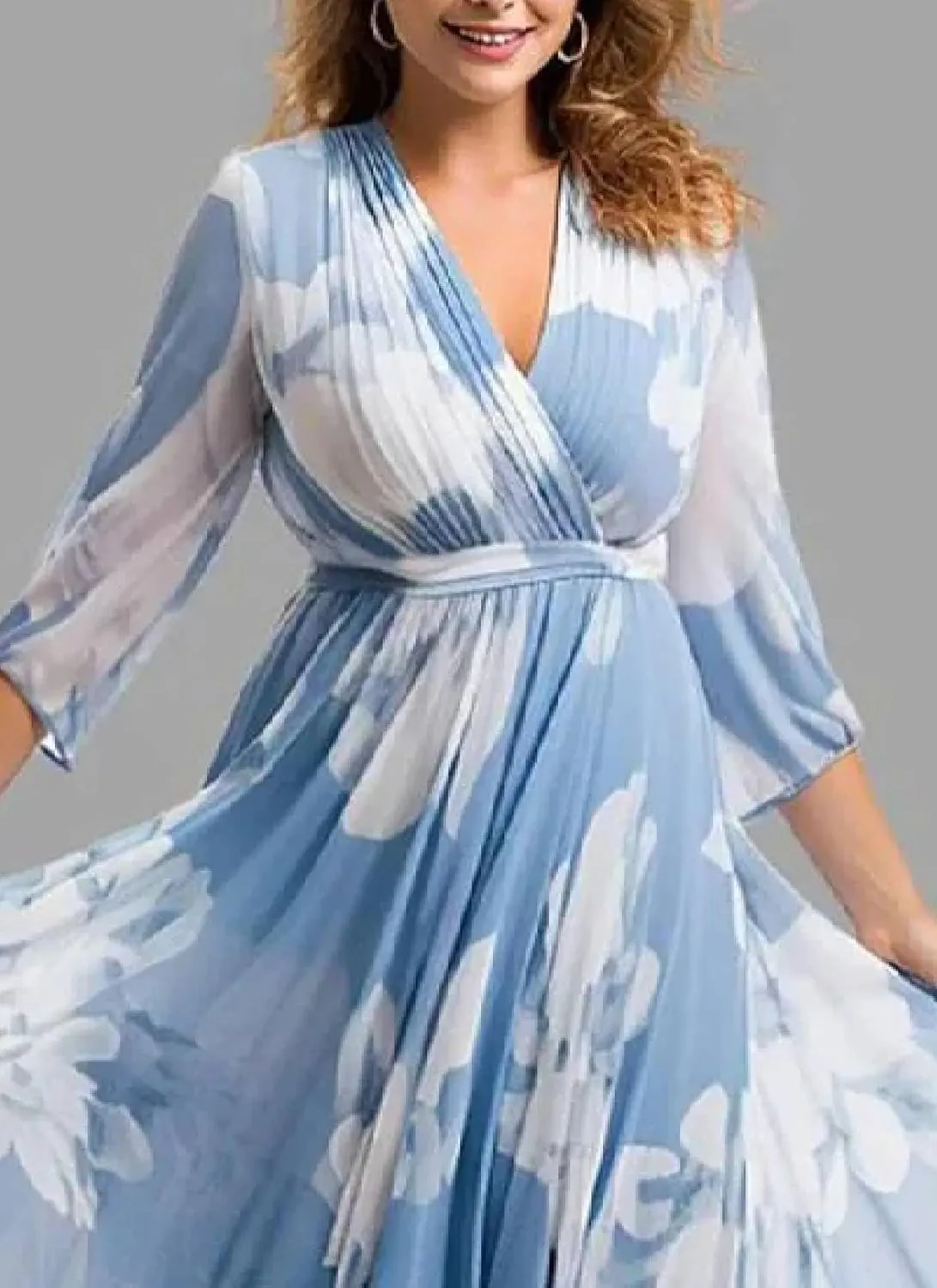 Women's Summer Fashion Black and Gold Elegant Puff Short Sleeve V Neck Ruffled Flowy Hem Business Dinner Party Outfits